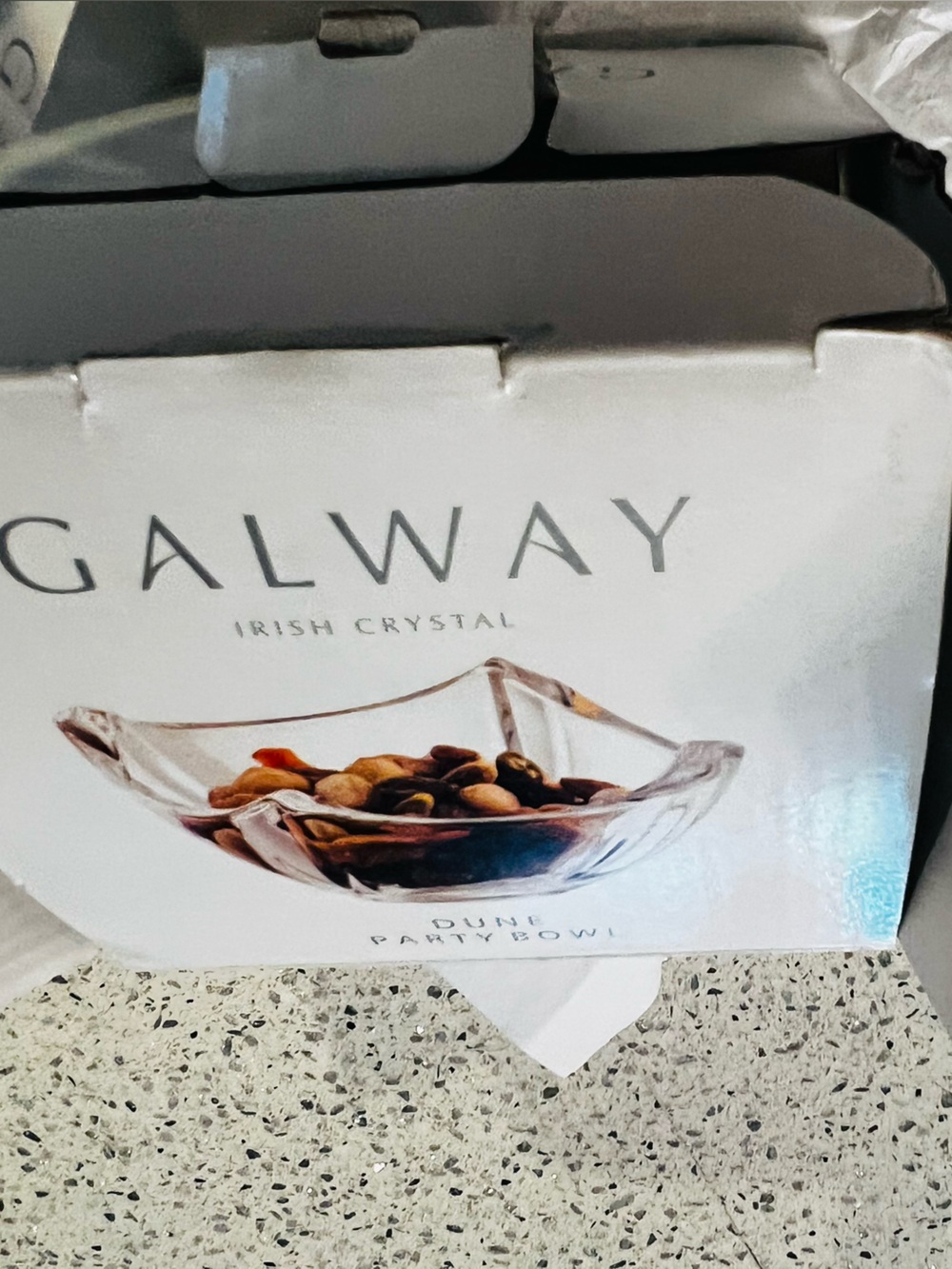 Galway Irish Crystal Dune Party Bowl - Clear Glass